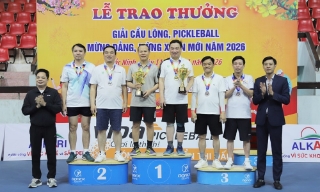 Bắc Ninh: Hơn 400 vận động viên tranh tài Giải Cầu lông, Pickleball mừng Đảng, mừng Xuân năm 2026